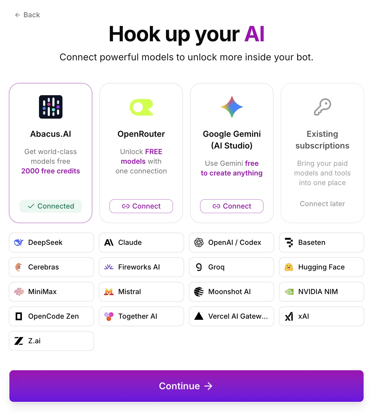 Connect to Free LLMs