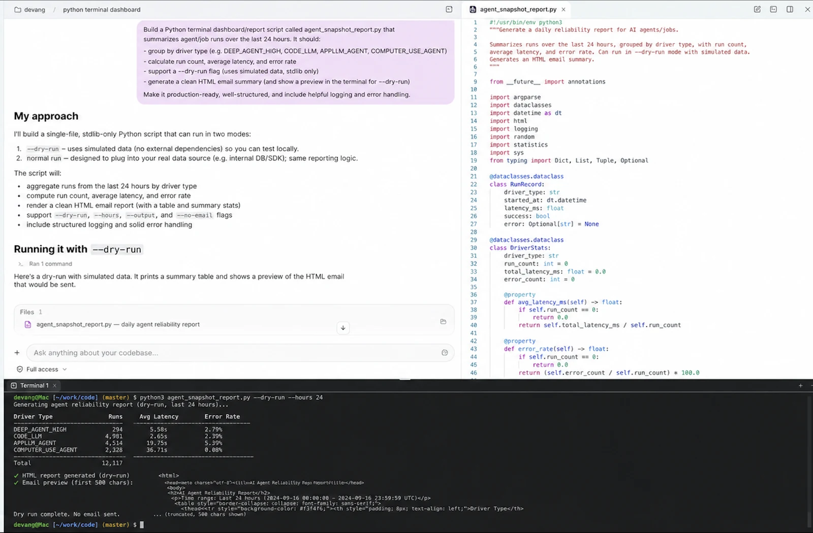 Write, Run and Debug Code